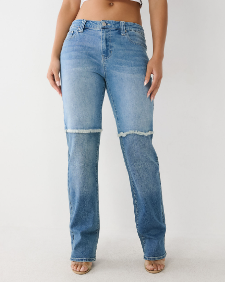 Paneled Straight Jean