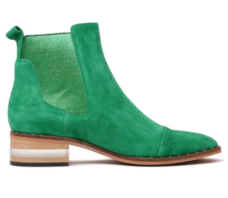 Forda Spearmint Suede Ankle Boot