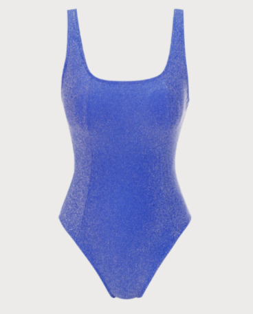 Lurex Plus Size One-Piece Swimsuit 