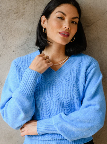 Lindsey Cable Pullover Sweater