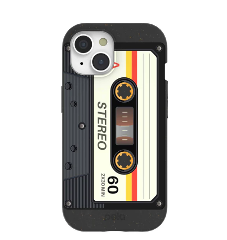 Black Cassette iPhone 15 Case