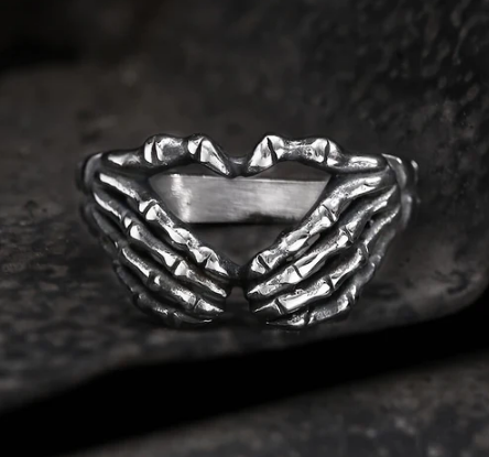 Heart Shaped Stainless Steel Ring