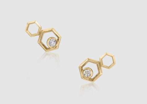 Hive Nucleus Diamond Studs