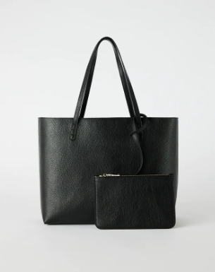 Leather Shopper Tote Bag