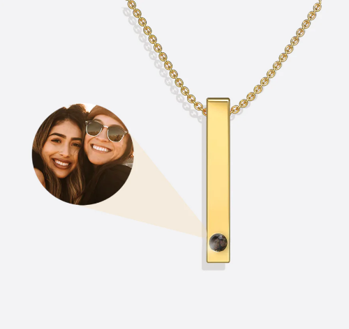 Mint & Lily Personalized Photo Necklace