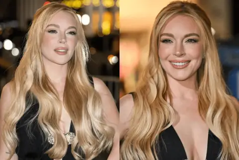 Lindsay Lohan’s Blonde Waves Look Is Total Rapunzel Goals